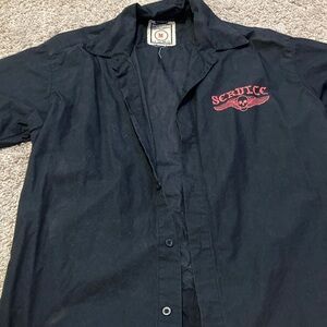 Lip service Black Button-Up Shirt